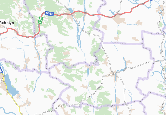 Bozhykiv Map
