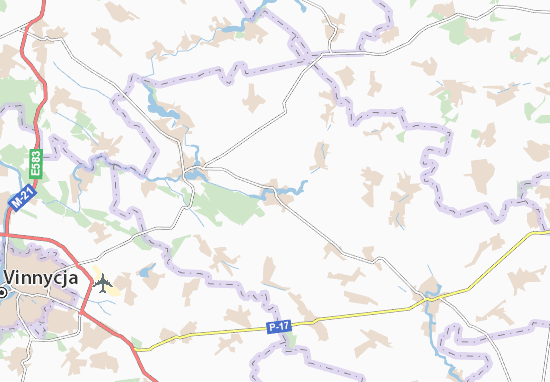 Mapa Vakhnivka