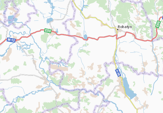 Kaart Plattegrond Pidmykhailivtsi