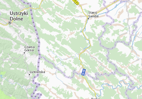 Kaart Plattegrond Tysovytsya