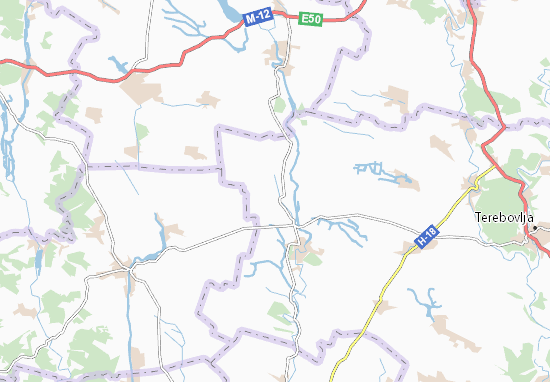 Karte Stadtplan Sosniv
