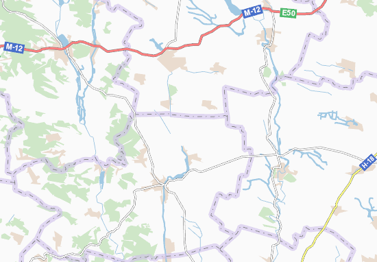 Mapa Yustynivka
