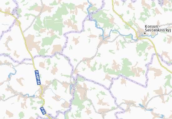 Karte Stadtplan Shenderivka