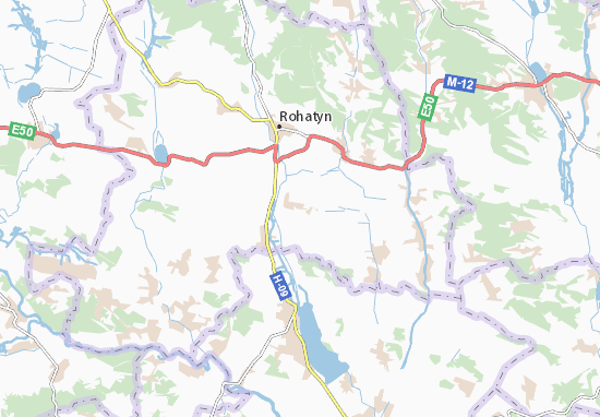 Karte Stadtplan Luchyntsi