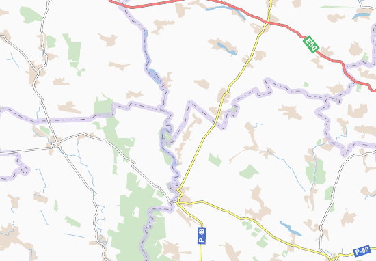 Kaart Plattegrond Bubnivka