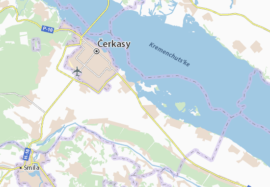 Karte Stadtplan Chervona Sloboda