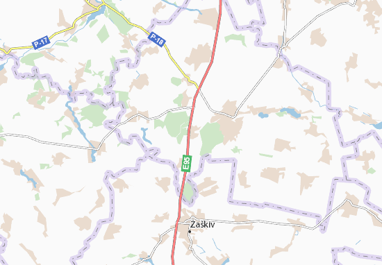 Mapa Snizhky