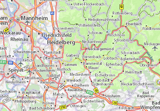 Mapa Waldhilsbach