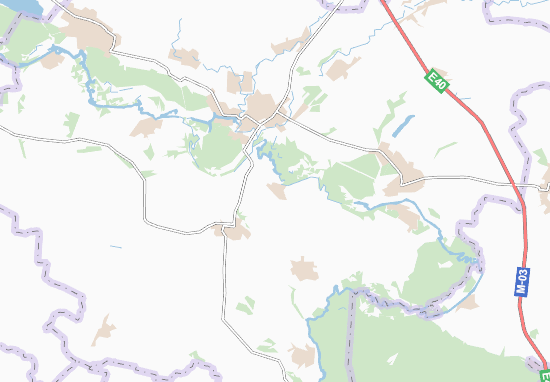 Mapa Chervona Husarivka