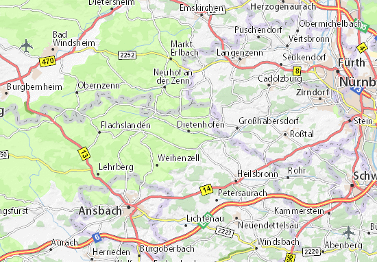 Mapa Dietenhofen