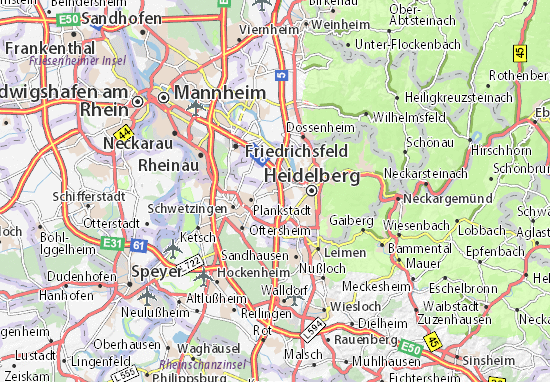 Mapa Eppelheim