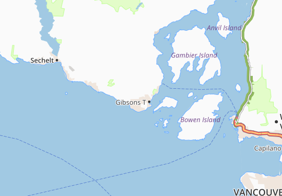 Mapa Sunshine Coast