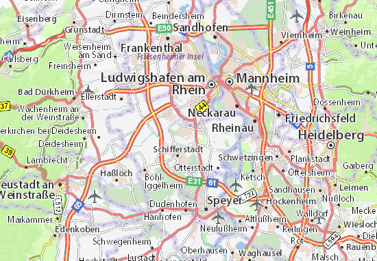 MICHELIN-Landkarte Limburgerhof - Stadtplan Limburgerhof - ViaMichelin