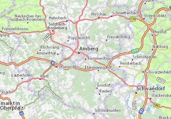 Karte Stadtplan Kümmersbruck