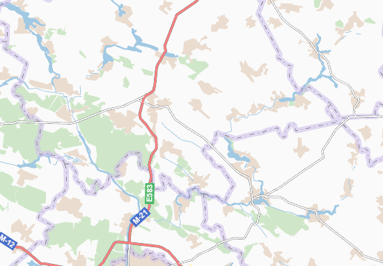 Karte Stadtplan Pryluts&#x27;ke