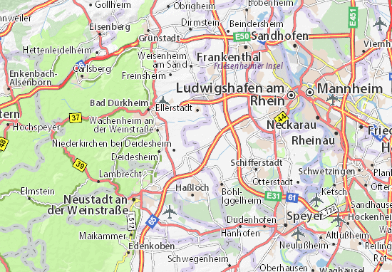 Carte-Plan Rödersheim-Gronau