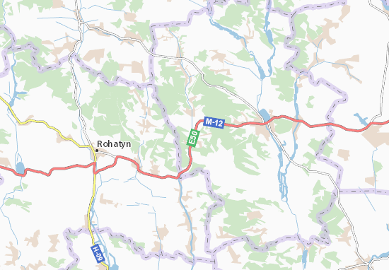 Karte Stadtplan Kuryany