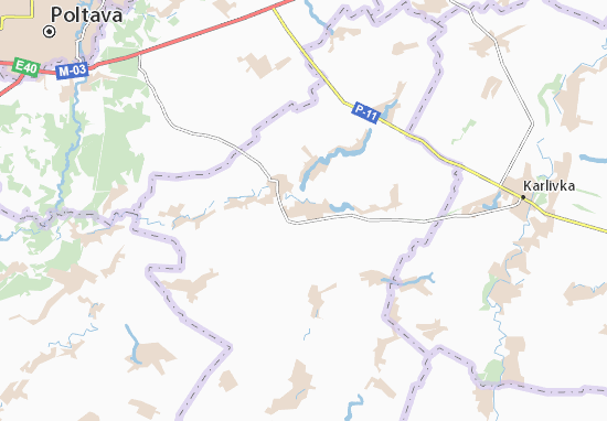 Mapa Mashivka