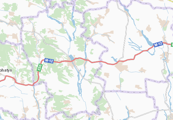 Karte Stadtplan Shybalyn
