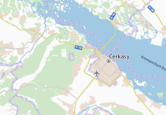 Karte Stadtplan Heronymivka