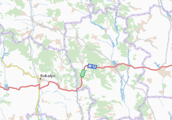 Karte Stadtplan Rohachyn