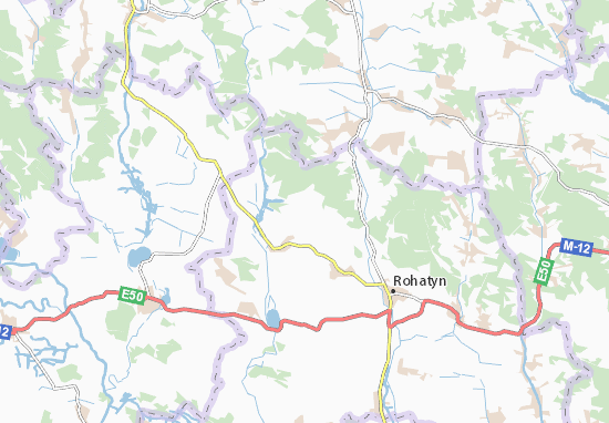 Karte Stadtplan Dychky