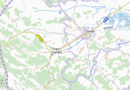 Karte Stadtplan Torchynovychi