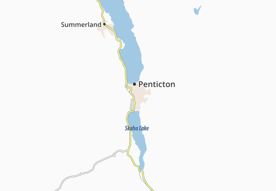 Mapa Penticton