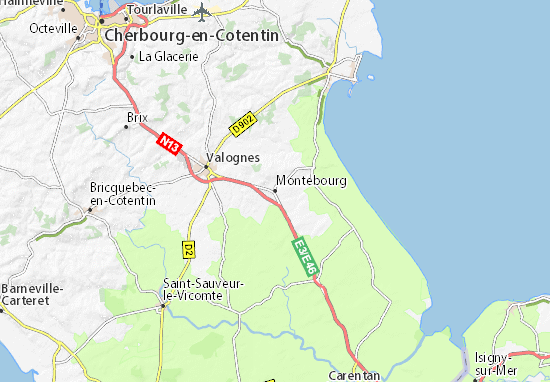 Carte-Plan Montebourg
