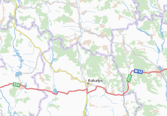 Karte Stadtplan Klishchivna