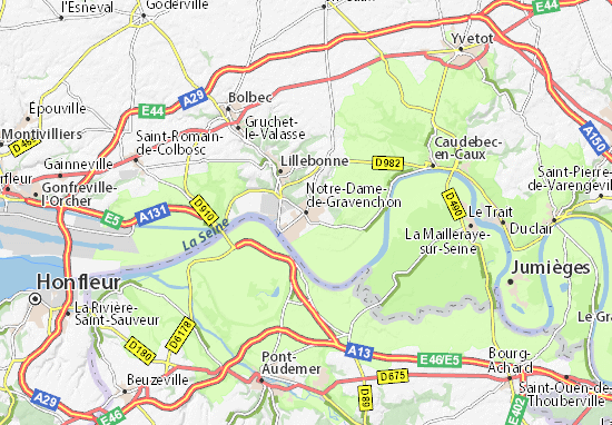 Karte Stadtplan Notre-Dame-de-Gravenchon