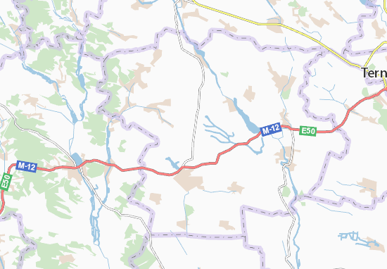 Mapa Olesyne