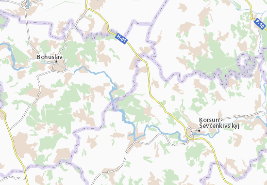 Mapa Nekhvoroshch