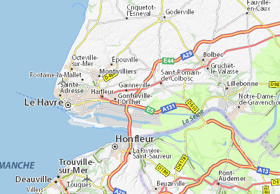 Karte Stadtplan Oudalle