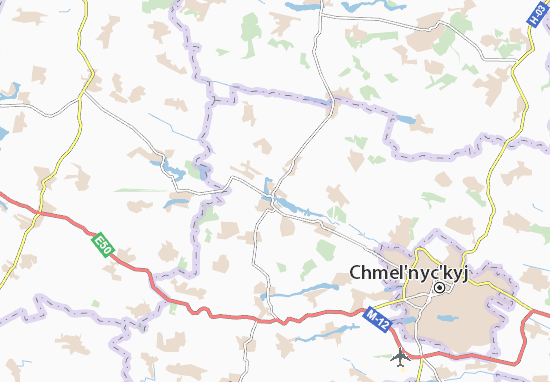Karte Stadtplan Chornyi Ostriv