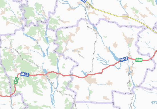 Mapa Tseniv