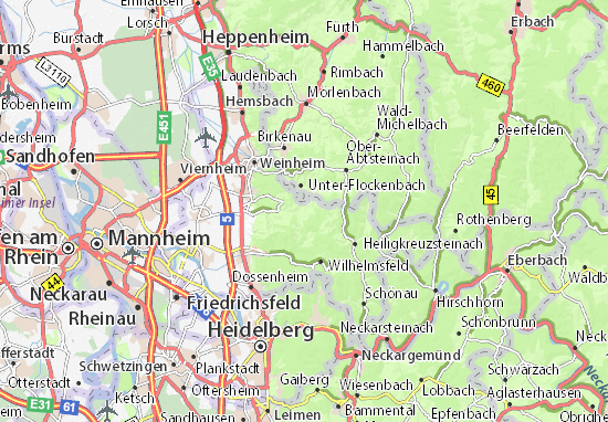 Mapa Oberflockenbach