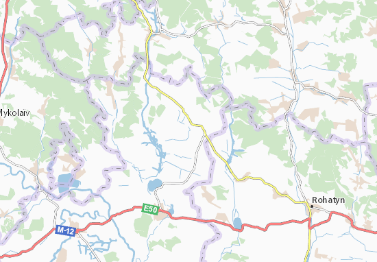 Karte Stadtplan Kniselo