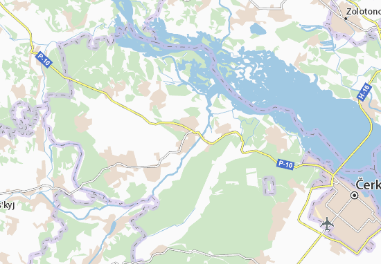 Karte Stadtplan Moshny