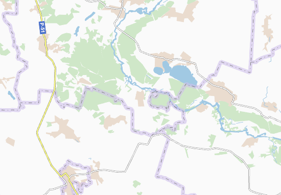 Mapa Nyzhnii Byshkyn