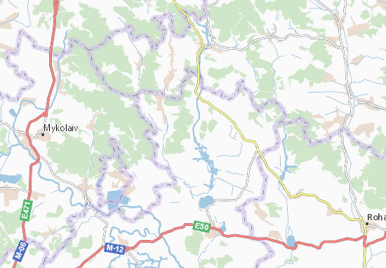 Karte Stadtplan Dev&#x27;yatnyky
