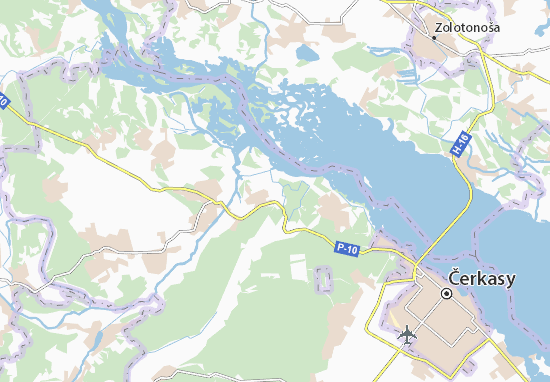 Karte Stadtplan Novoselivka