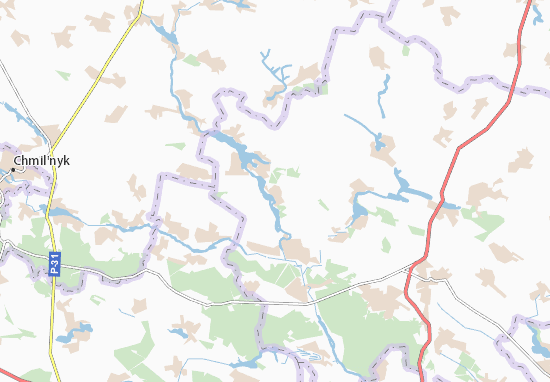 Karte Stadtplan Zhyhalivka
