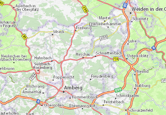 Karte Stadtplan Hirschau