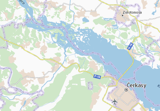 Mapa Yelyzavetivka