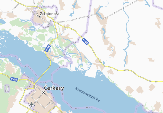 Karte Stadtplan Mel&#x27;nyky