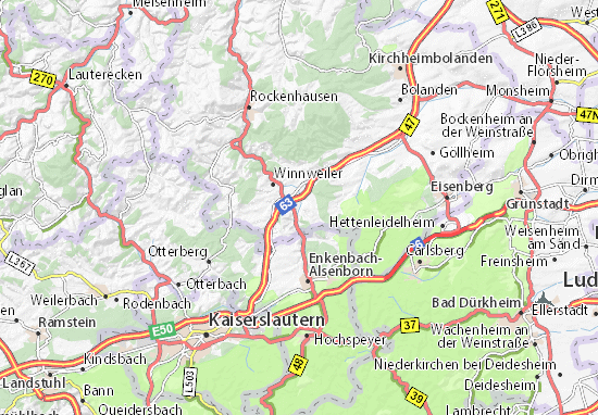 Mapa Münchweiler an der Alsenz