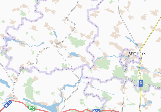 Mapa Nova Synyavka