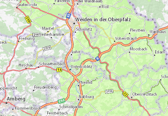 Mapa Glaubendorf