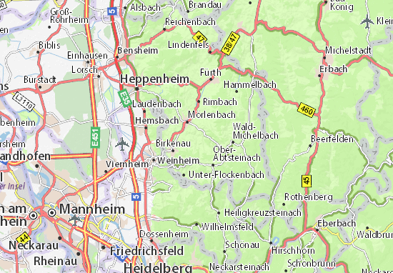 Mapa Ober-Mumbach